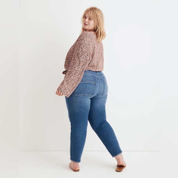 NWOT Madewell Tie-Front wrap top cottage garden ditsy floral earthtone neutral - Picture 6 of 11